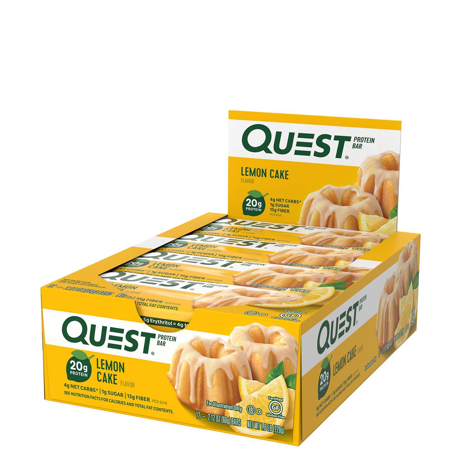 Quest Lemon Cake Protein Bar 12 Pack